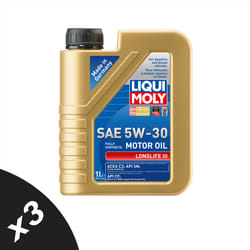 Liqui Moly LONGLIFE III 5W30 Fully Synthetic Engine Oil ACEA C3 API SN 3x1L