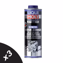 Liqui Moly Pro Petrol Fuel System Injector Intake Valve Cleaner Treatment 3x1L