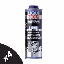 Liqui Moly Pro Petrol Fuel System Injector Intake Valve Cleaner Treatment 4x1L