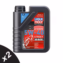 Liqui Moly 5w40 Fully Synthetic Motorbike 4T Street Race Engine Oil API SP 2x1L