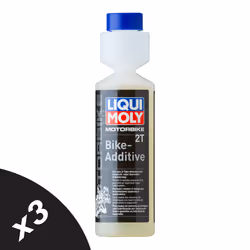 Liqui Moly Motorbike Scooter 2T Bike Additive Fuel System Cleaner 3x250ml