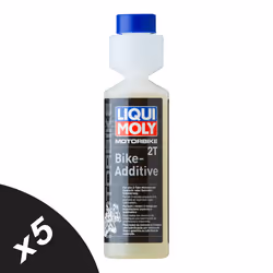 Liqui Moly Motorbike Scooter 2T Bike Additive Fuel System Cleaner 5x250ml