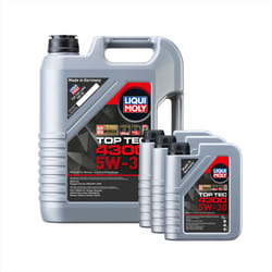 Liqui Moly Top Tec 4300 5W30 Synthetic Technology Engine Oil ACEA C2/C3 8L