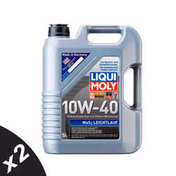 Liqui Moly 10w40 Semi-Synthetic Engine Oil MOS2 LEICHTLAUF ACEA A3 B4 2x5L