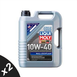 Liqui Moly 10w40 Semi-Synthetic Engine Oil MOS2 LEICHTLAUF ACEA A3 B4 2x5L