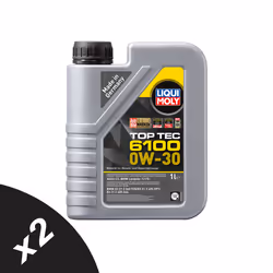 Liqui Moly Top Tec 6100 0w30 Fully Synthetic Engine Oil ACEA C2 API SP 2x1L