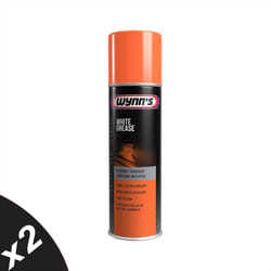 Wynns White Grease Spray Visible Clean Lubricant Water Resistant 2x500ml