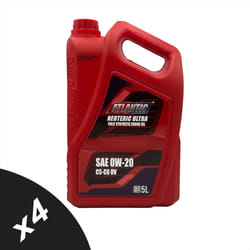 Atlantic 0w20 Fully Synthetic Engine Oil ACEA C5 C6 API SP SN PLUS, SN/RC 4x5L