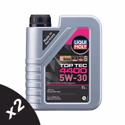 Liqui Moly 5w30 Fully Synthetic Engine Oil Top Tec 4400 ACEA C4 RN 0720 2x1L