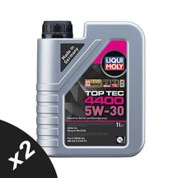 Liqui Moly 5w30 Fully Synthetic Engine Oil Top Tec 4400 ACEA C4 RN 0720 2x1L