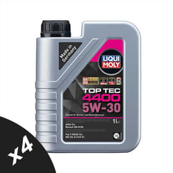 Liqui Moly 5w30 Fully Synthetic Engine Oil Top Tec 4400 ACEA C4 RN 0720 4x1L