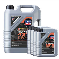 Liqui Moly TOP TEC 4310 0W-30 Semi Synthetic Engine Oil ACEA C2 9L