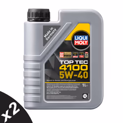 Liqui Moly 5w40 Fully Synthetic Engine Oil TOP TEC 4100 ACEA C3 API SN 2x1L