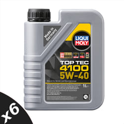 Liqui Moly 5w40 Fully Synthetic Engine Oil TOP TEC 4100 ACEA C3 API SN 6x1L