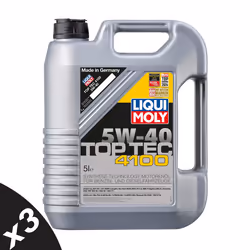 Liqui Moly 5w40 Fully Synthetic Engine Oil TOP TEC 4100 ACEA C3 API SN 3x5L
