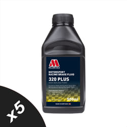 Millers Oils DOT 4 Brake Fluid Motorsport Racing 320 SAE J1704 5x500ml