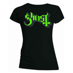 Ghost Green Keyline Logo Skinny Fit T Shirt - XL, Black