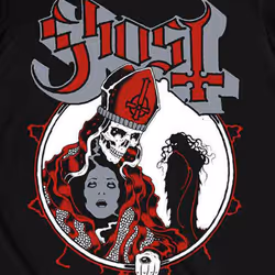 Ghost Hi Red Possession T Shirt - L, Black
