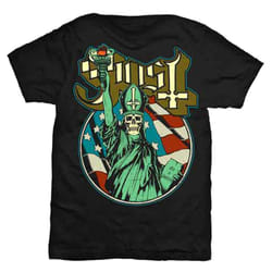 Ghost Statue of Liberty T Shirt - S, Black