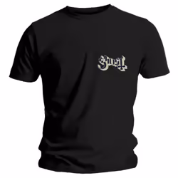Ghost Pocket Band Logo T Shirt - L, Black