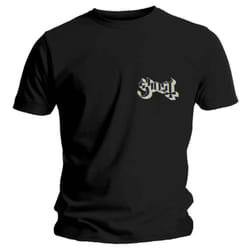 Ghost Pocket Band Logo T Shirt - XL, Black