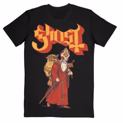 Ghost Greetings From Papa Noel T Shirt - M, Black
