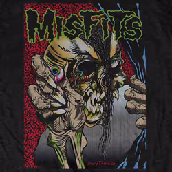 Misfits Pushead Band Logo T Shirt - XL, Black