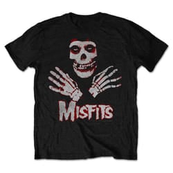 Misfits Hands Band Logo T Shirt - M, Black