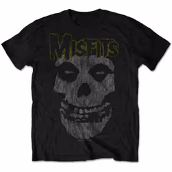 Misfits Classic Vintage Band Logo T Shirt - S, Black