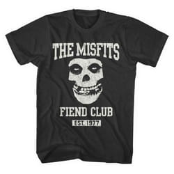 Misfits Fiend Club Band Logo T Shirt - S, Black