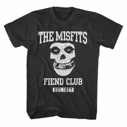 Misfits Fiend Club Band Logo T Shirt - XXL, Black