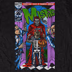 Misfits Trick or Treat T Shirt - S, Black