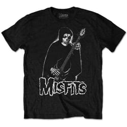 Misfits Bass Fiend Band Logo T Shirt - L, Black