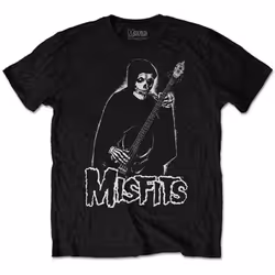 Misfits Bass Fiend Band Logo T Shirt - XL, Black