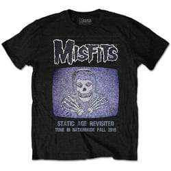 Misfits Static Band Logo T Shirt - S, Black