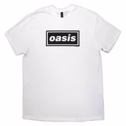 Oasis Decca Band Logo T Shirt - XL, White