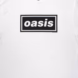 Oasis Decca Band Logo T Shirt - XXL, White