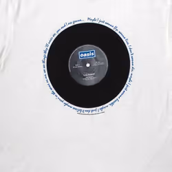 Oasis Live Forever Single T Shirt - XL, White