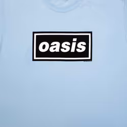 Oasis Decca Band Logo T Shirt - M, Blue