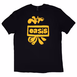 Oasis Drawn Band Logo T Shirt - M, Black