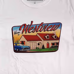 Marvel Comics WandaVision Westview T Shirt - XXL, White