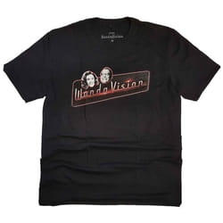 Marvel Comics WandaVision Red Logo T Shirt - XXL, Black