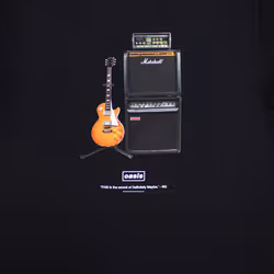 Oasis Definitely Maybe Guitar T Shirt - XL, Black