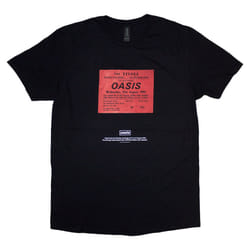 Oasis Definitely Maybe Ticket Stub T Shirt - S, Black