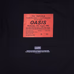 Oasis Definitely Maybe Ticket Stub T Shirt - M, Black