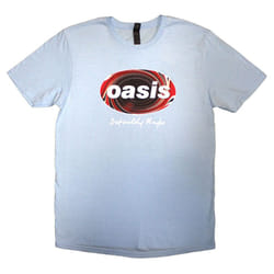 Oasis Definitely Maybe Union Jack Oval T Shirt - S, Blue