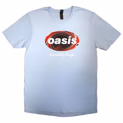 Oasis Definitely Maybe Union Jack Oval T Shirt - XXL, Blue