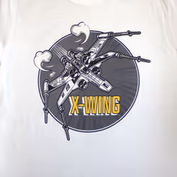 Star Wars X-Wing Graphic T Shirt - L, White