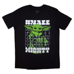 Star Wars The Mandalorian Grogu Small And Mighty T Shirt - S, Black