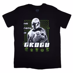 Star Wars The Mandalorian His Name Is Grogu T Shirt - S, Black